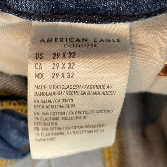 American Eagle Jeans Athletic Skinny Mens 29x32 (Measures 30x30) - Picture 3 of 9